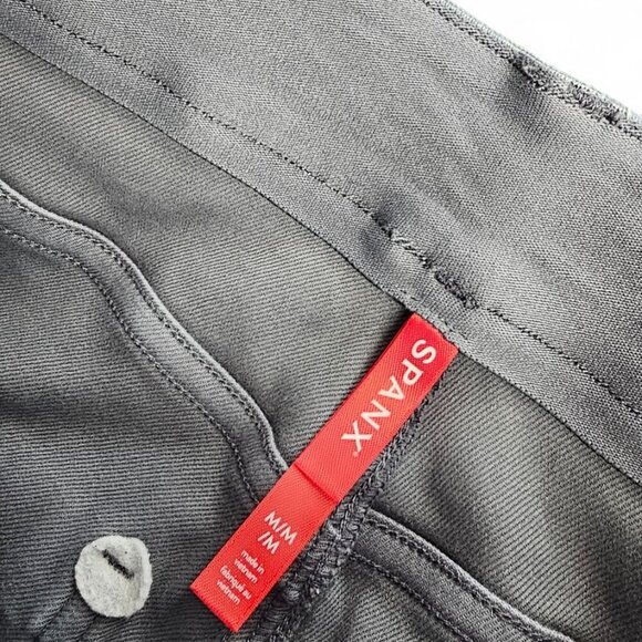 SPANX Womens Stretch Twill Straight Leg Pants, Hazy Blue Gray, Slim, Size Medium - Picture 4 of 9